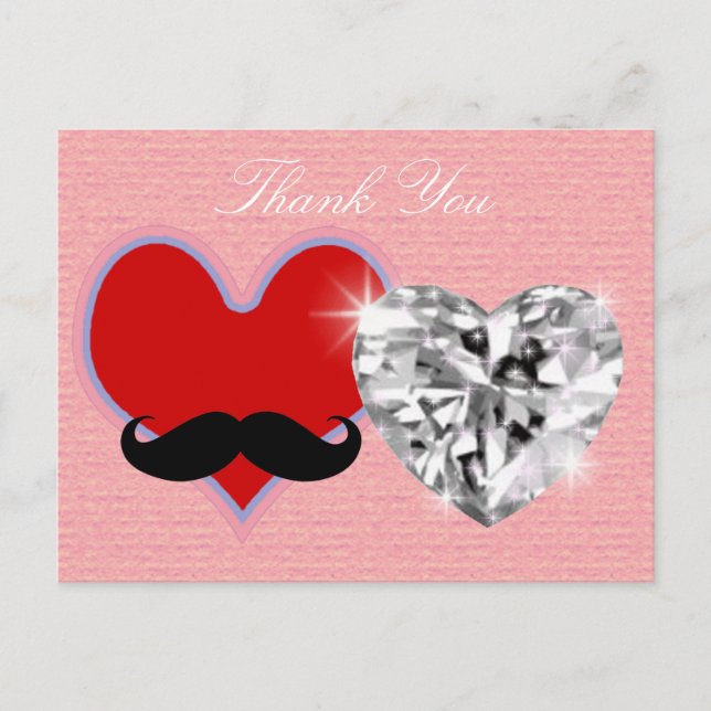 Postal gracias - boda (Anverso)