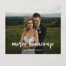 Postal Gracias Boda Beaucoup