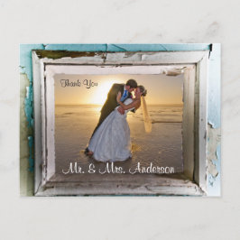 Postal Gracias Boda Postcard Unique Frame 4