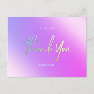 Postal Gracias Cartas Holográficas vibrantes