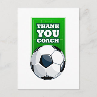 Postal gracias coche del fútbol