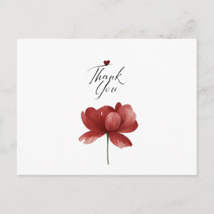 Postal Gracias, corazón Un silencioso gracias Gratitud en