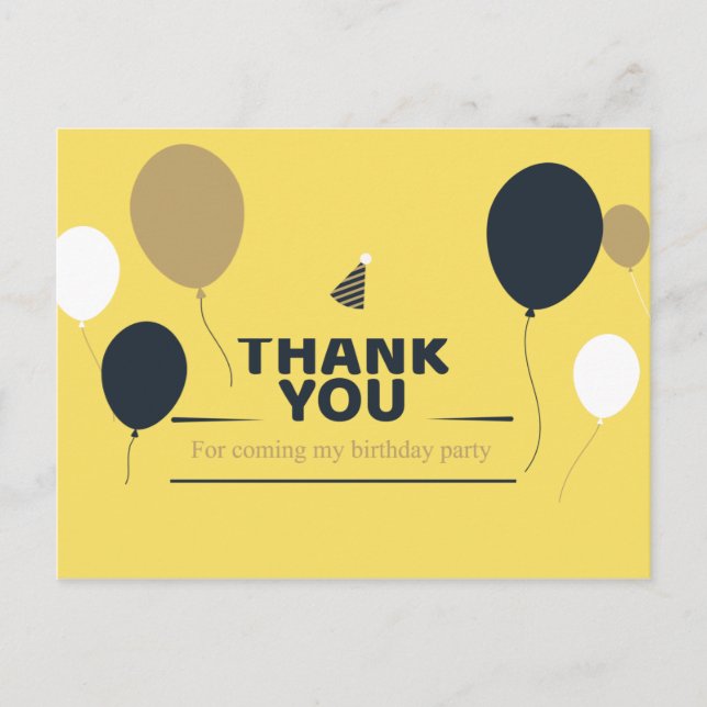 POSTAL GRACIAS CUMPLEAÑOS (Anverso)