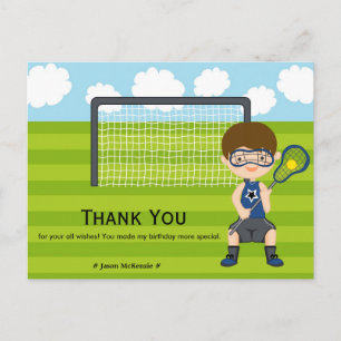 Postal Gracias cumpleaños Lacrosse