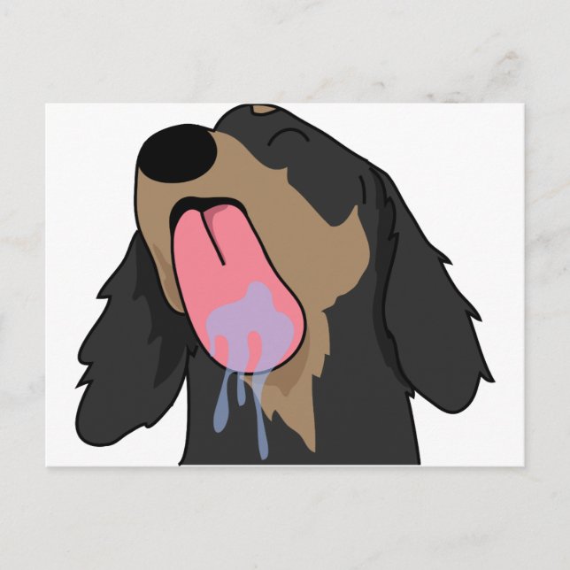 Postal Gracias Dachshund (Anverso)