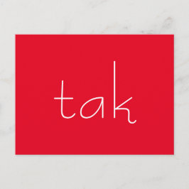 Postal Gracias Danés