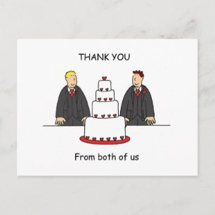 Postal Gracias de Ambos Novios