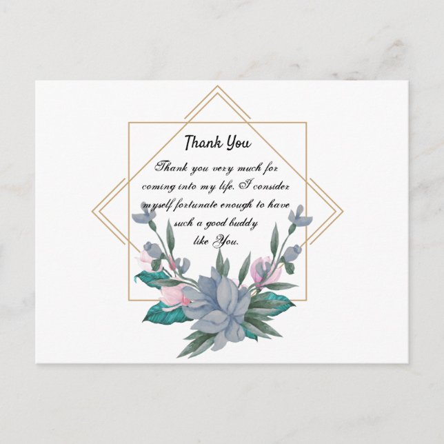 Postal Gracias Diseño (Anverso)