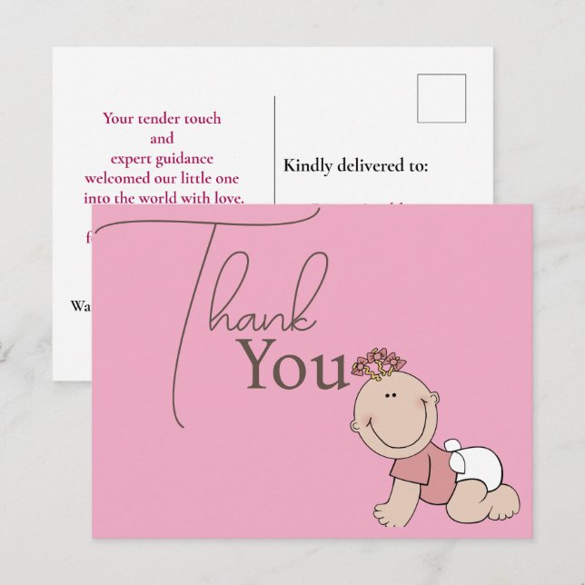 Postal Gracias, doctor VOG (Anverso / Reverso)