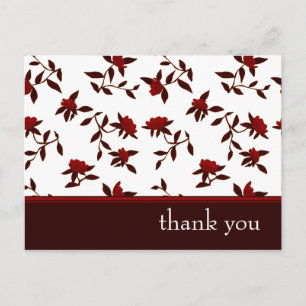 Postal gracias : elegante floral :