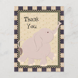 Postal Gracias Elephant Personalizado Postcard