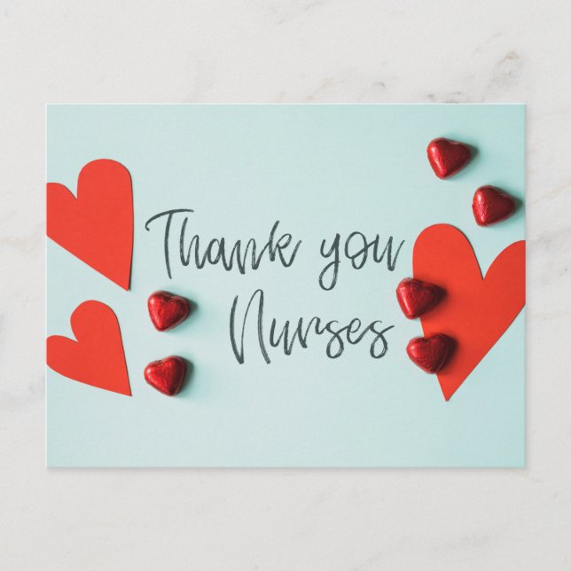 Postal gracias enfermera (Anverso)