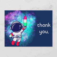 Gracias fiesta de cumpleaños espacial, astronauta 