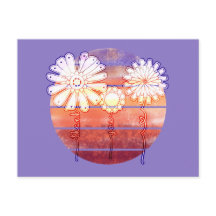 Gracias Flores al atardecer - Púrpura