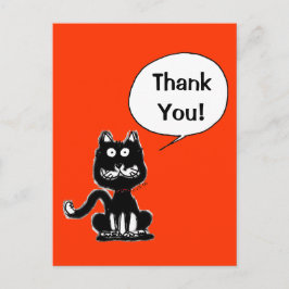 Postal Gracias! (gato gracioso)
