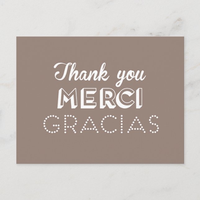 Postal Gracias - Gracias - Gracias Postcard (Anverso)