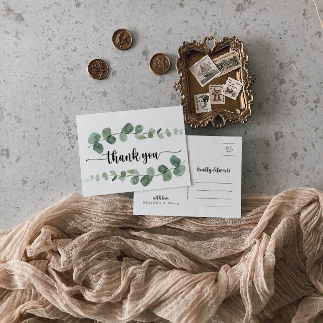 Postal Gracias, Green Delight Eucalyptus Postcard (Subido por el creador)