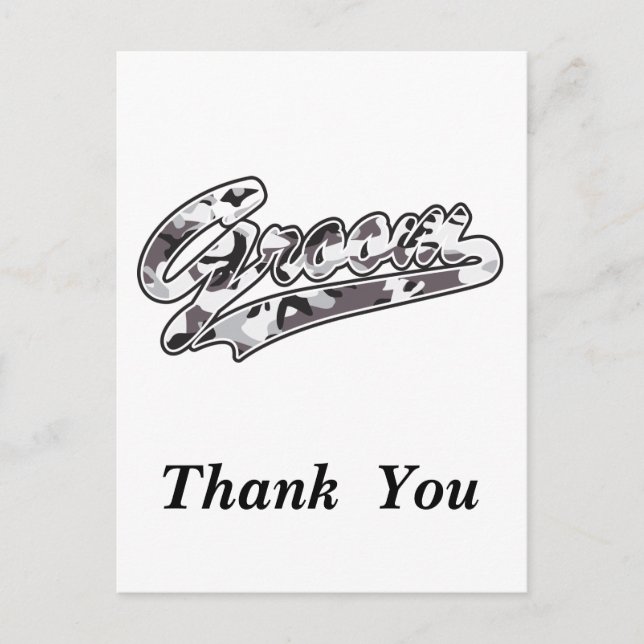 Postal Gracias/Groom (Anverso)