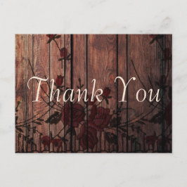 Postal Gracias, Hermosa Floral Faux Lace