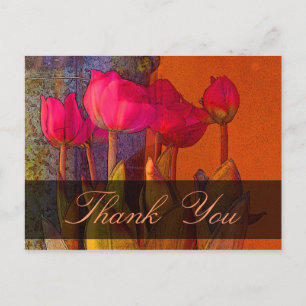 Postal Gracias, Hermosos Tulips