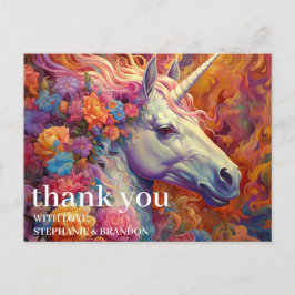 Postal Gracias, Impresionante Unicornio
