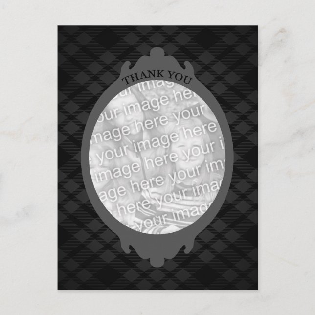Postal gracias (inserte su propia imagen) (Anverso)