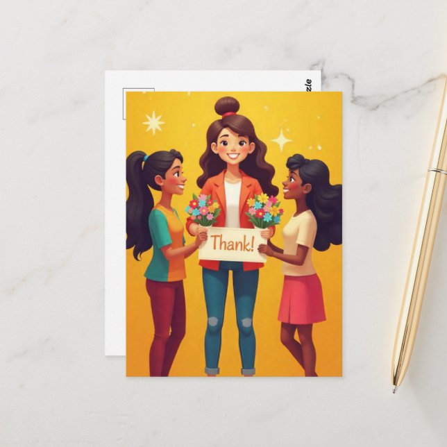 Postal "¡Gracias, Maestro!" (Anverso/Reverso In Situ)