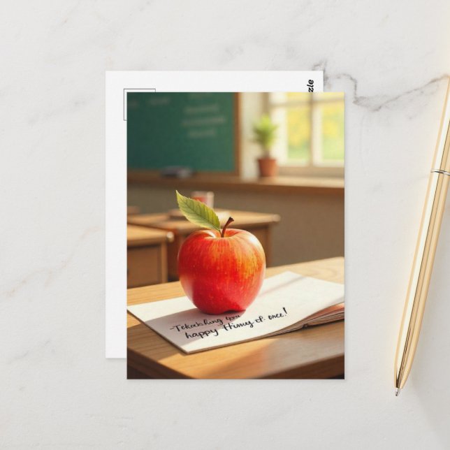 Postal "¡Gracias, Maestro!" (Anverso/Reverso In Situ)