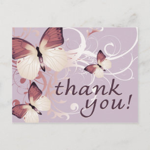 Postal gracias : mariposas :