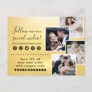 Postal Gracias Moda Swash Minimalista Gold Logo 4-Photo