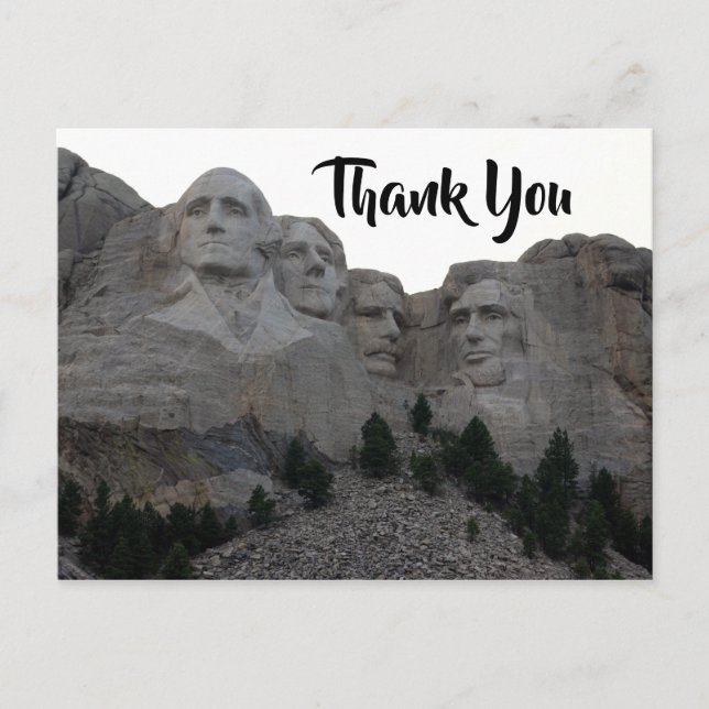 Postal Gracias Mount Rushmore (Anverso)