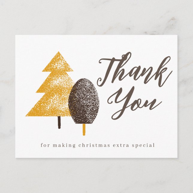 Postal Gracias, Navidades Postcard (Anverso)