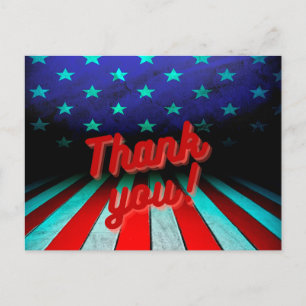 Postal ¡Gracias patriótico!