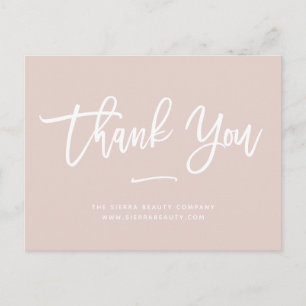 Postal Gracias Pequeñas empresas del Personalizado Rubo