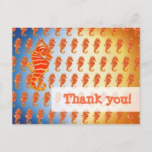 Postal ¡Gracias personales! Patrón especial de caballit