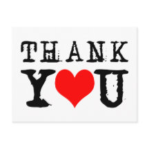 Gracias personalizable del corazón rojo