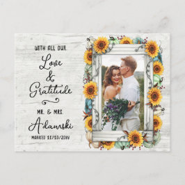 Postal Gracias, Personalizado de la granja de calabaza de