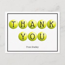Postal Gracias Personalizado de tenis personalizado