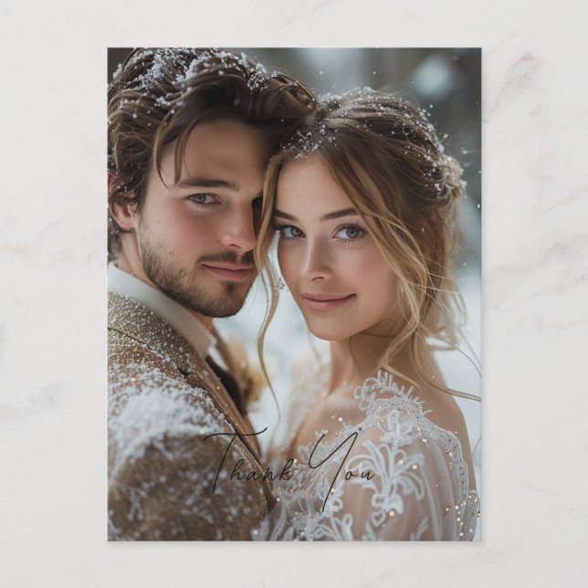 Postal Gracias, Personalizado Photo (Anverso)