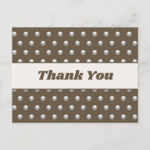 Gracias Polka Dot Plata Marrón Oscuro Agradecimien