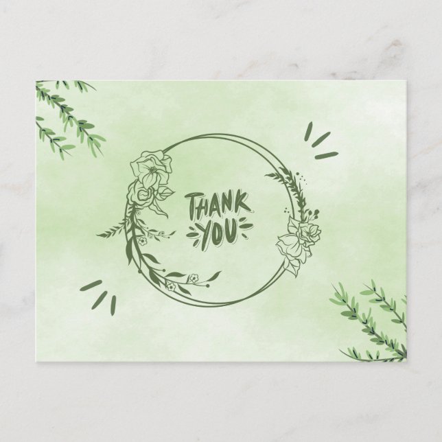 Postal Gracias por  (Anverso)