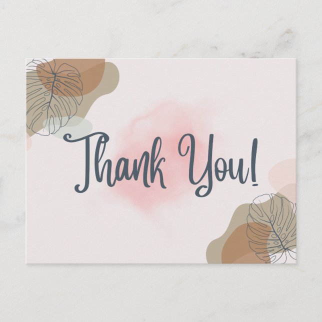 Postal Gracias por (Anverso)