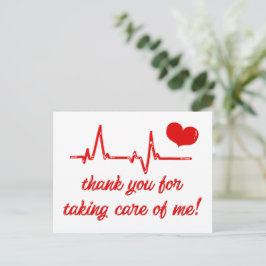 Postal Gracias por Cuidarme  Agradecimiento Médico