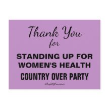 Gracias por defender la salud de las mujeres