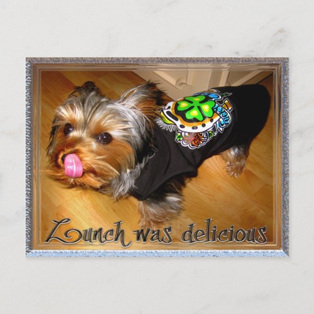 Postal Gracias por el almuerzo (Anverso)