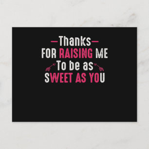 Postal Gracias por hacerme tan dulce como tú
