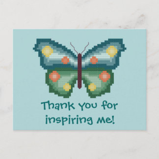 Postal ¡Gracias por inspirarme! Postcarta de mariposa