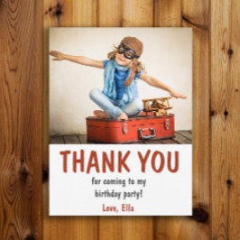 Postal Gracias por la fiesta de cumpleaños del niño