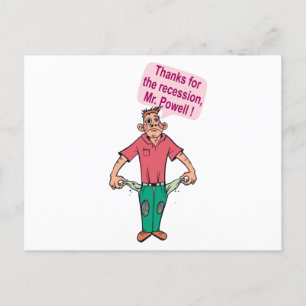 Postal Gracias por la recesión, Sr. Powell