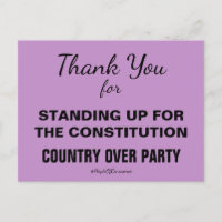 Gracias por Levantarse a Favor de la Constitución